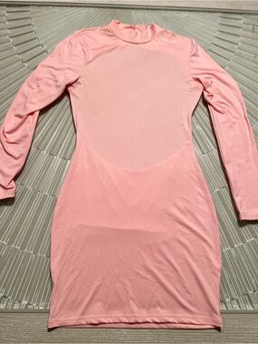 CBR Pink Strapless Bodycon Dress
